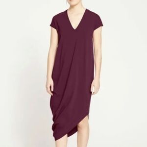 Universal Standard Iconic Geneva V-Neck Asymmetrical Dress Jam - Size XS /10-12